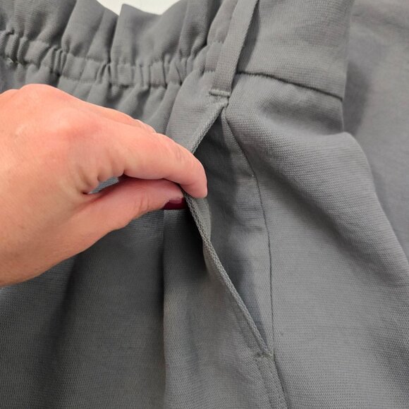 Aritzia Wilfred Size 2 Wide Leg Elastic Waist Pull-On Ankle Pants Green High-Wa - Picture 7 of 10